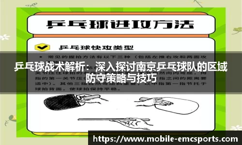乒乓球战术解析：深入探讨南京乒乓球队的区域防守策略与技巧